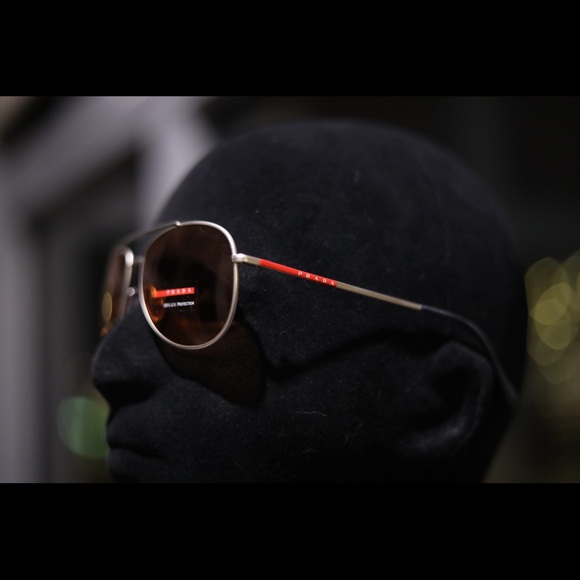 prada sunglasses men Linea Rossa sport Red - Picture 3 of 5